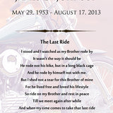 Motorcycle Poem Urn