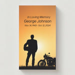 Motorcycle Rider Silhouette Ride Free Memorial Cards - Funeral  Cards - Celebration of Life Cards