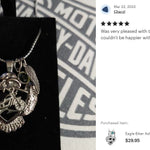 Eagle Biker Ash Pendant Urn - Love Charms™ Option