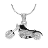 Chopper Motorcycle Ash Pendant Urn - Love Charms® Engraving Option