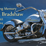 Motorcycle Blues Keychain Urn engraved