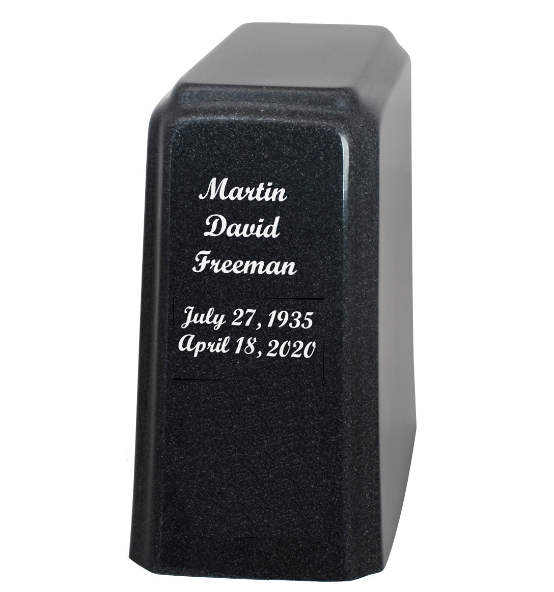 Sunset Fishing Marble Gray Adult Urn - Free Personalized Photo 
