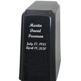 Sunset Fishing Marble Gray Adult Urn - Free Personalized Photo 