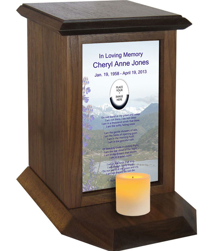 Do not stand at my grave and weep Urn