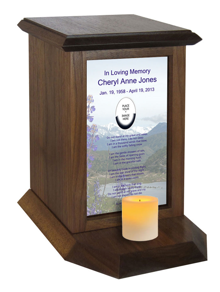 Do not stand at my grave and weep Urn