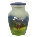 Mountainside Deer Mini Urn - Love Charms® Option
