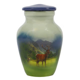 Mountainside Deer Mini Urn - Love Charms® Option