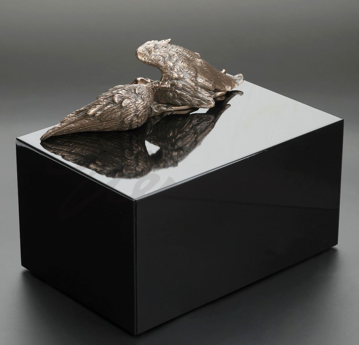 Mourning Angel Metal Cremation Urn - Adult Angel Urn - Personalized Engraving - Burial Vault Option
