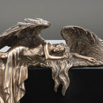 Mourning Angel Metal Cremation Urn - Adult Angel Urn - Personalized Engraving - Burial Vault Option