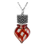 Mourning Red Heart Teardrop Cremation Jewelry