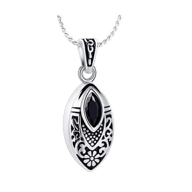 Mourning Crystal Teardrop Ash Jewelry Urn - Love Charms Option