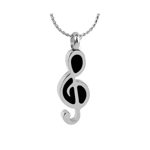 Music Note Pendant Urn - Love Charms Option
