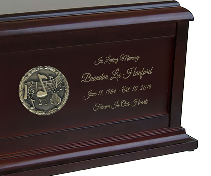 Musicians Birch Cremation Urn
