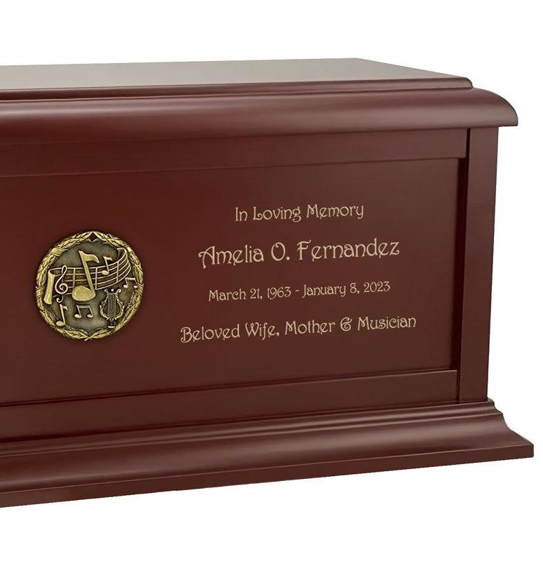 Musicians Birch Cremation Urn