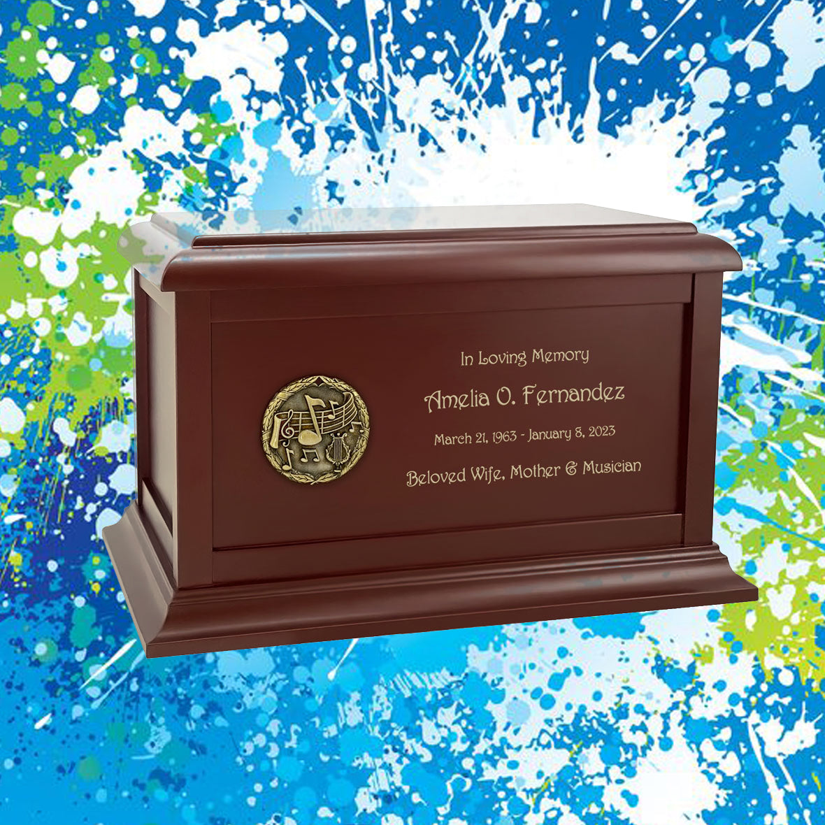 Musicians Birch Cremation Urn