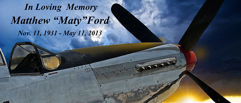 Mustang P-51 Keychain Urn