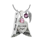My Little Angel Pink Cremation Jewelry Urn - Love Charms Option