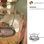 Photo Medallion Urn Name Plates - Birth & Passing Stone Option