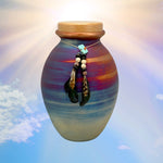 Native American Style Youth Raku Urn - Personalization Option