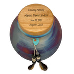 Native American Style Raku Cremation Adult or Medium Urn - Personalization Option