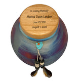 Native American Style Raku Cremation Adult or Medium Urn - Personalization Option