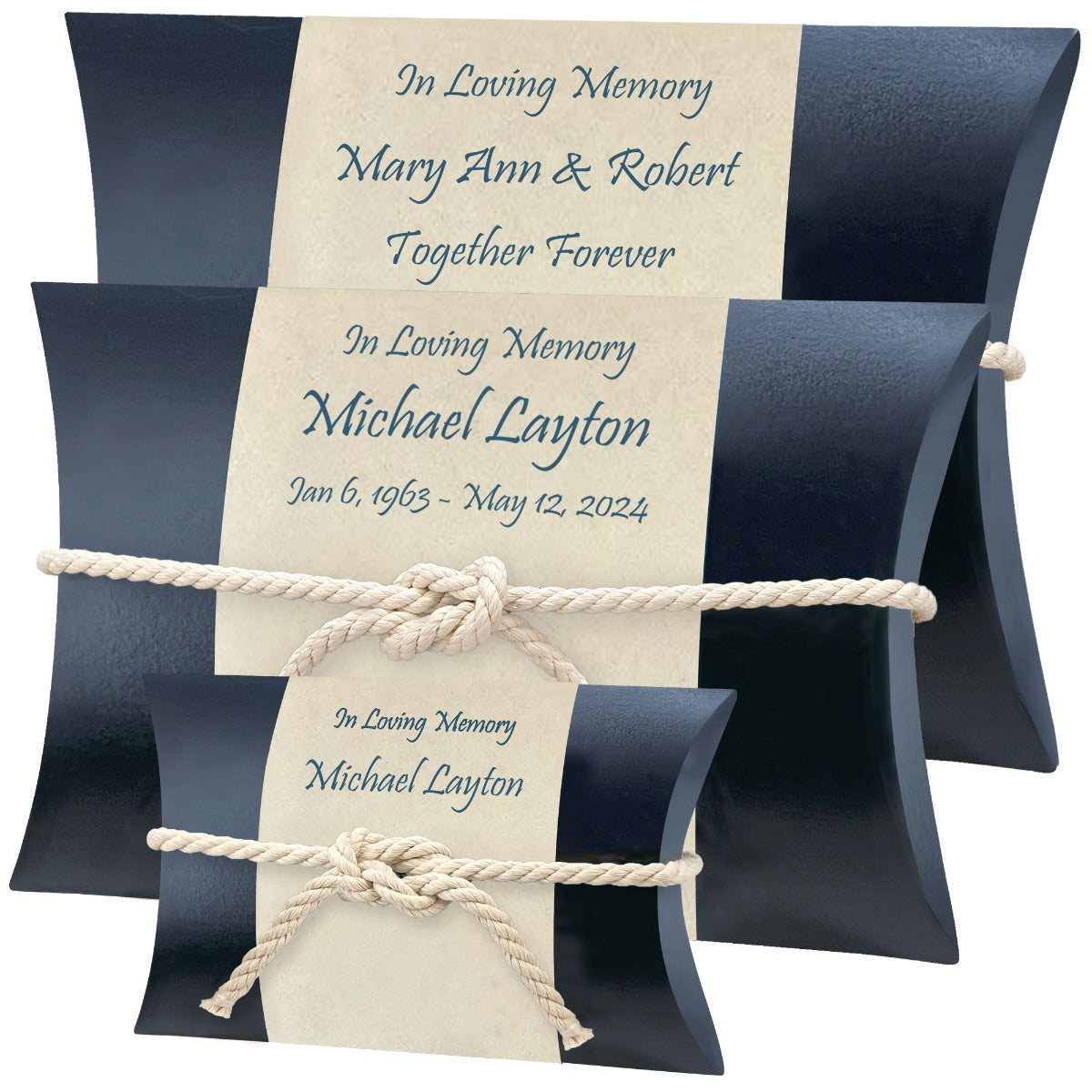 Nautical Peaceful Pillow® Water Burial Cremation Urn - Biodegradable Water Burial At Sea Urn - Wide River Urn