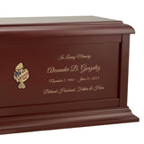 US Navy Anchor Sailor Cremation Urn - Adult Wood Urn