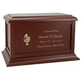US Navy Anchor Sailor Cremation Urn - Adult Wood Urn
