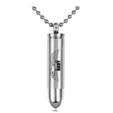 NAVY Bullet Eagle Pendant Urn - Love Charms Option