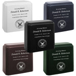 United States Navy Cultured Marble Niche Cremation Urn - 12 Color Choices - Vault Option