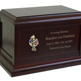US Navy Anchor Sailor Cremation Urn - Adult Wood Urn