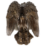 Angel Weeping on My Heart Adult Cremation Urn - Free Engraved Heart Plate