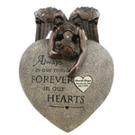 Angel Weeping on My Heart Adult Cremation Urn - Free Engraved Heart Plate