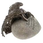 Angel Weeping on My Heart Adult Cremation Urn - Free Engraved Heart Plate
