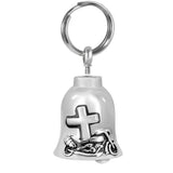Cross Motorcycle Bell Ash Urn - Engraving Available