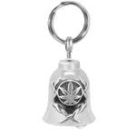 Marijuana Smokin Motorcycle Bell Key Chain Ash Urn - Engraving Available
