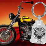 Marijuana Smokin Motorcycle Bell Ash Urn - Engraving Available