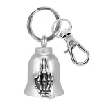 Finger Motorcycle Bell Key Chain Ash Urn - Engraving Available