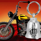 Finger Motorcycle Bell Ash Urn - Engraving Available