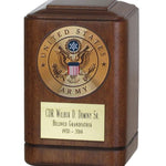 Military Police & Fire Wooden Keepsake Urns