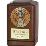 Military Police & Fire Wooden Keepsake Urns