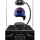 Baseball Cremation Urn & New York Mets Hover Helmet Décor