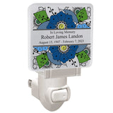 Memorial Flowers Night Light - 3 Lines of Personalization