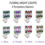 Memorial Flowers Night Light - 3 Lines of Personalization