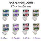 Memorial Flowers Night Light - 3 Lines of Personalization
