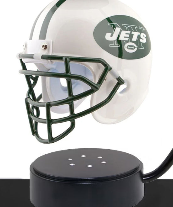 Football  Adult or Medium Cremation Urn & New York Jets Hover Helmet Décor - Free Engraving