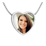Color Photo Slider Heart Urn Pendant - Love Charms Option