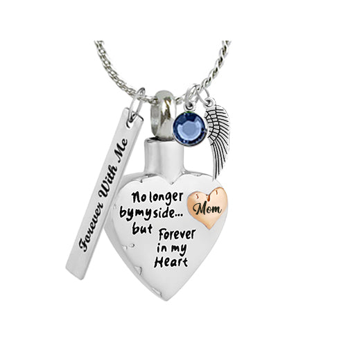 Mom No Longer By My Side Jewelry Urn - Love Charms™ Option 