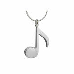 Music Note Quaver Pendant Ash Urn - Love Charms Option