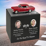 Race Track Companion Cremation Urn & 1964 Chevy Nova SS Décor - With Photos